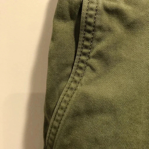 Levi’s Big E Red Tab XX Chino Shorts Women’s 31x6 Army Green Pockets - Picture 5 of 10